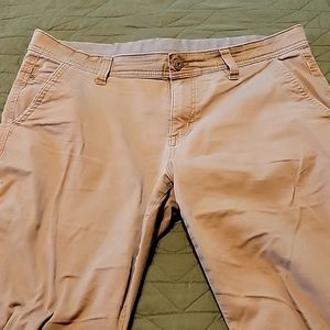 Men's Weatherproof Tan Pants 34*30 with leg pocket
